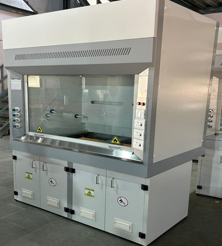 Stainless steel laboratory fume hood